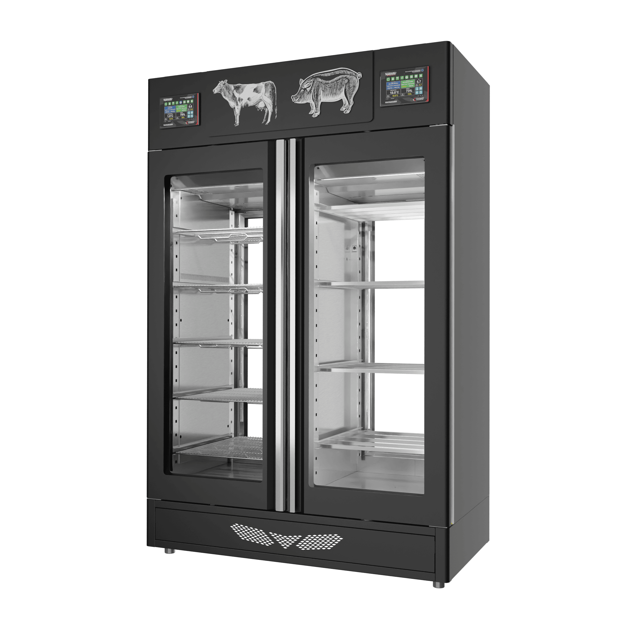 Stagionello® Meat Curing Device Combo 100+100 Kg Meat/Salami 2 vetri
