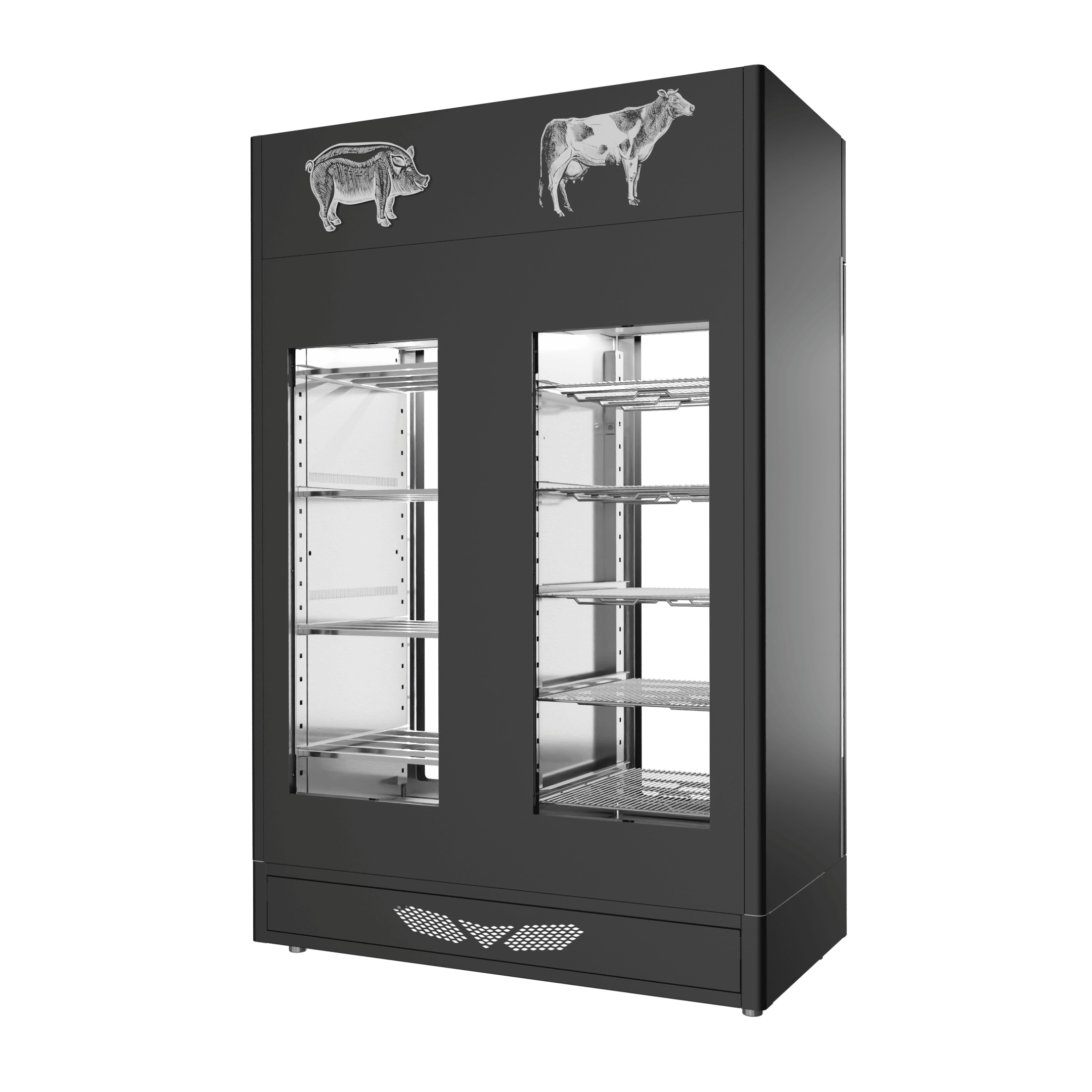 Stagionello® Meat Curing Device Combo 100+100 Kg Meat/Salami 2 vetri - immagine 5
