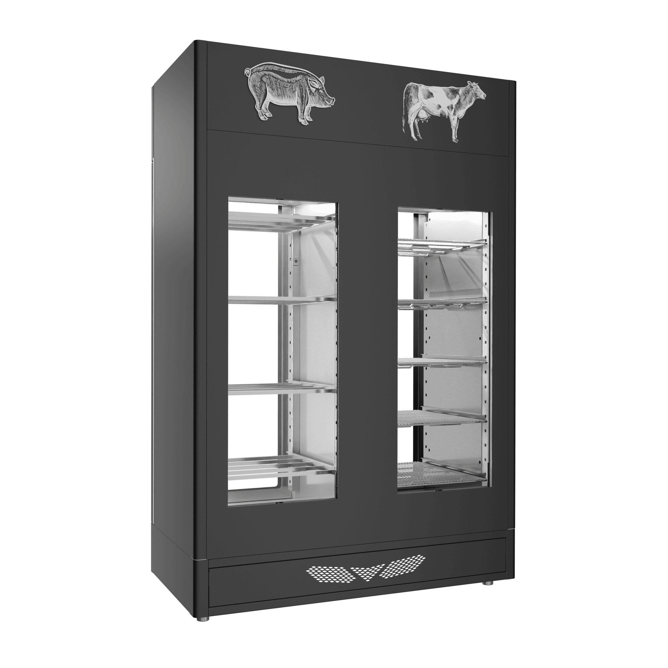 Stagionello® Meat Curing Device Combo 100+100 Kg Meat/Salami 2 vetri - immagine 6