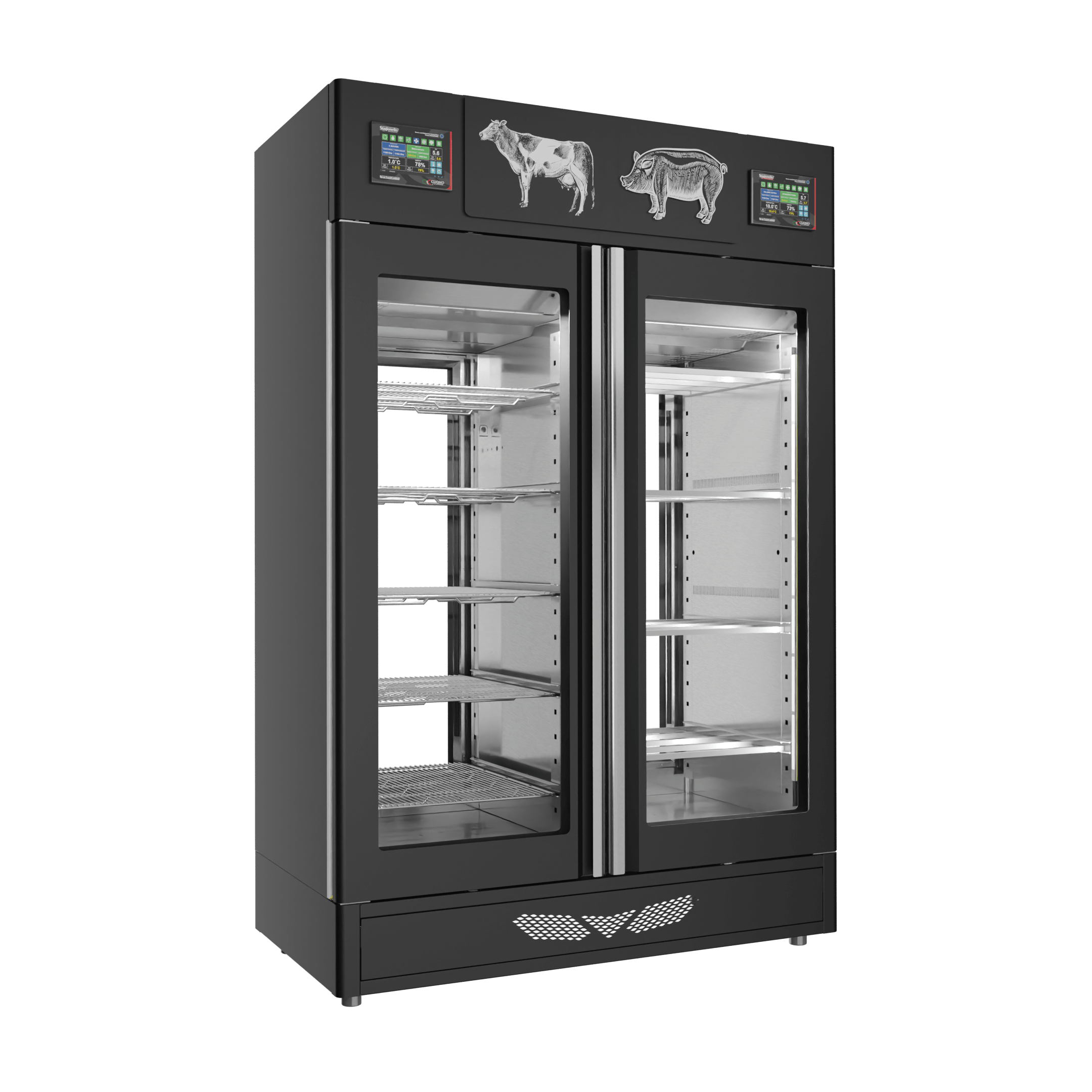 Stagionello® Meat Curing Device Combo 100+100 Kg Meat/Salami 2 vetri - immagine 3