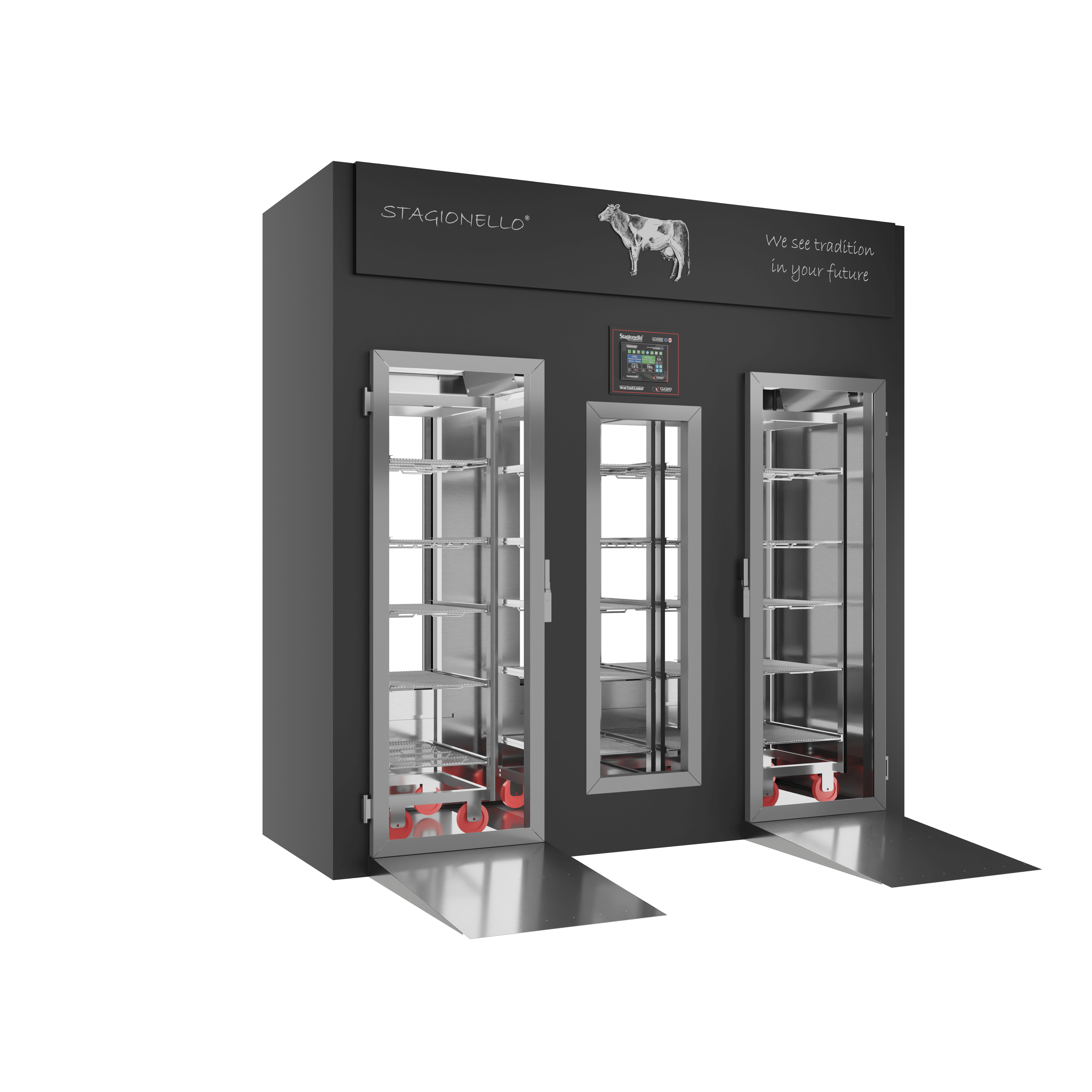 Stagionello® Meat Curing Device Walk-in 400 kg 2 vetri